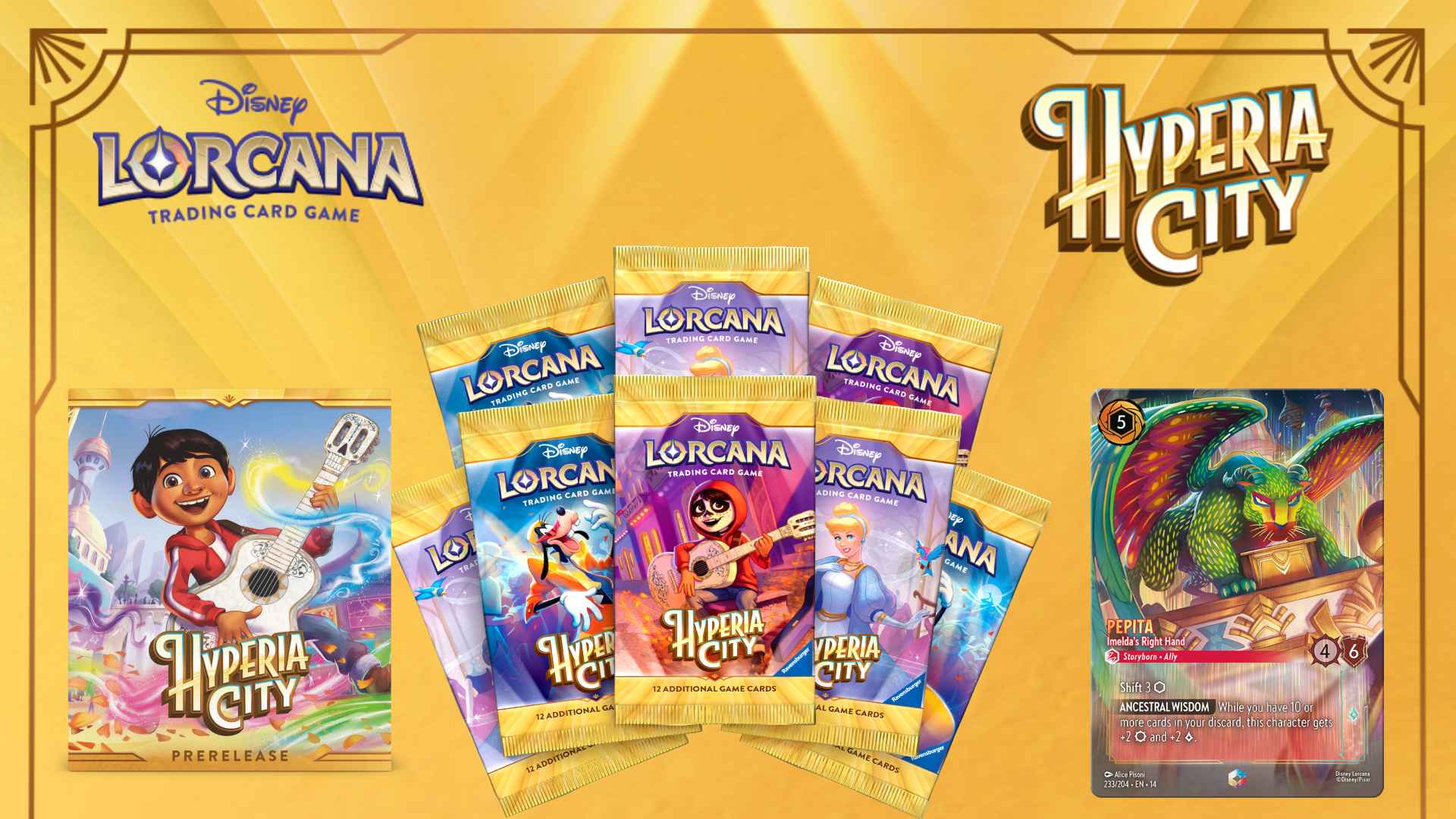 Lorcana svela Hyperia City e le carte seriali da 23 copie