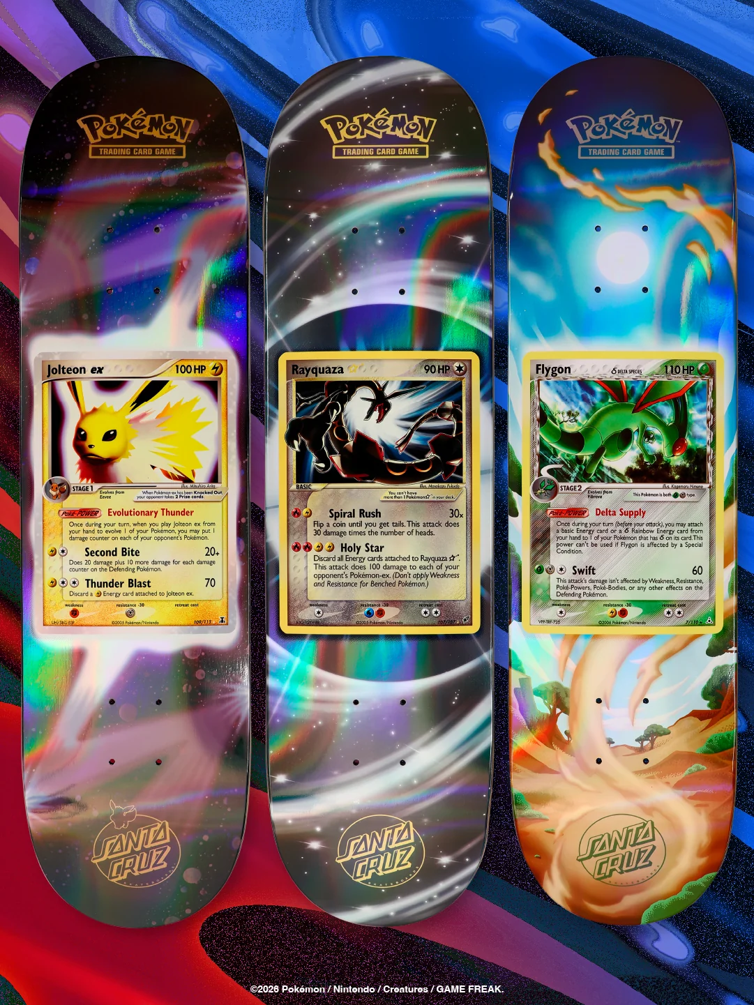 Pokémon mette le carte sugli skateboard: Santa Cruz vende 30 tavole in blind bag