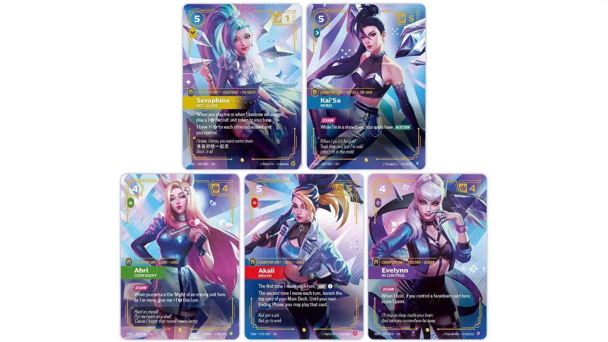 Riftbound: in Radiance le Special Alt Art sono dedicate alle K/DA