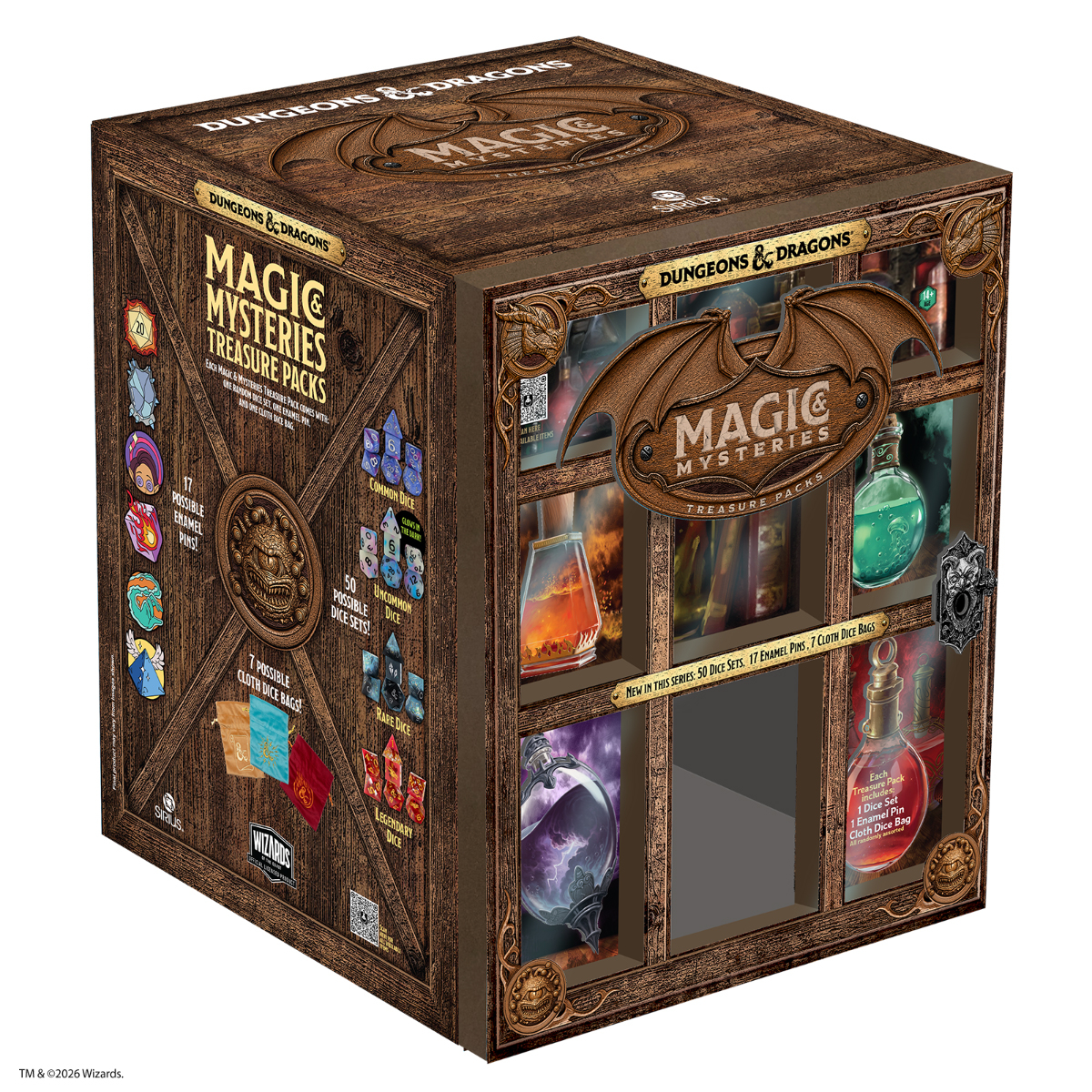 Sirius Dice mette cinquanta design e cinque rarità nelle buste cieche di dadi per D&D
