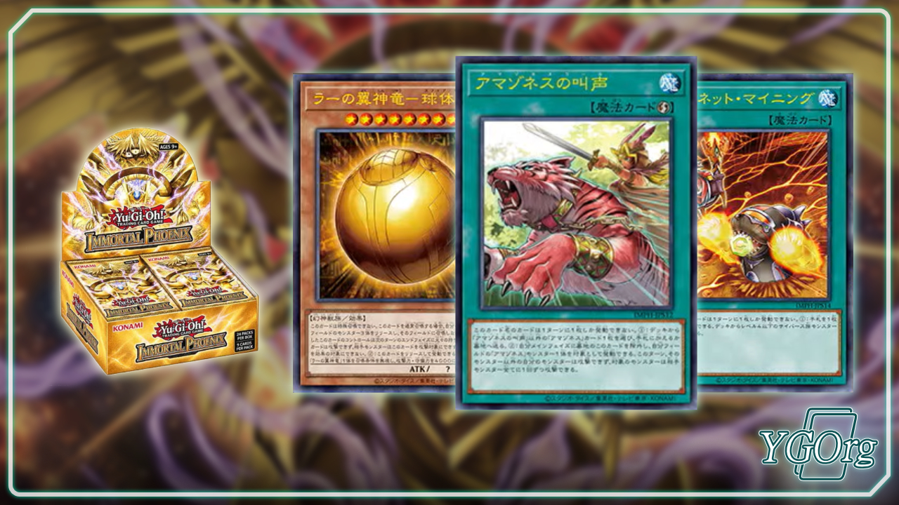 Immortal Phoenix: il +1 Expansion Pack porta il Drago Alato di Ra e ristampe per Amazoness, Salamangreat e Rikka